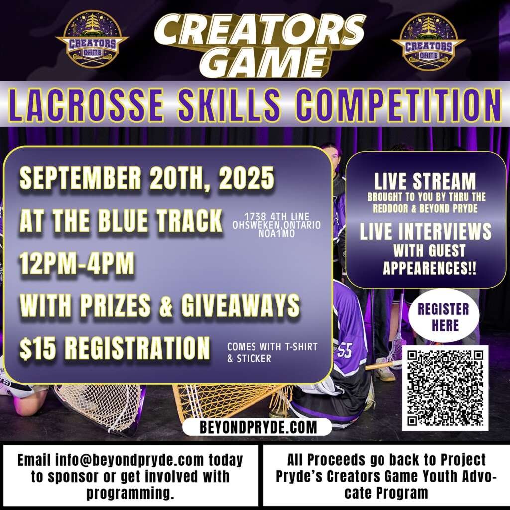 Promotional paper for lacrosse skills competiton