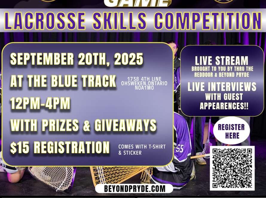 Promotional paper for lacrosse skills competiton